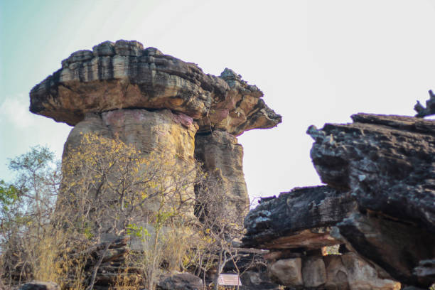 istock Earth Pillar is a sandstone column shaped like a mushroom. 1178570392