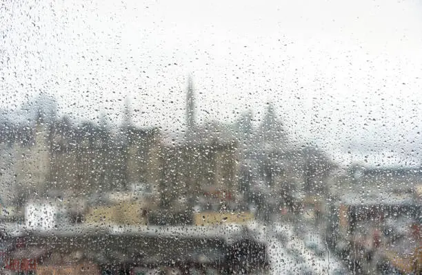 Photo of Rainy cityscape