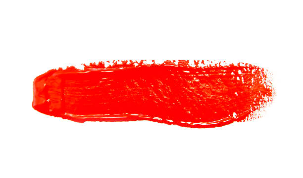 istock Paint brush stroke texture red watercolor isolated 1178572962