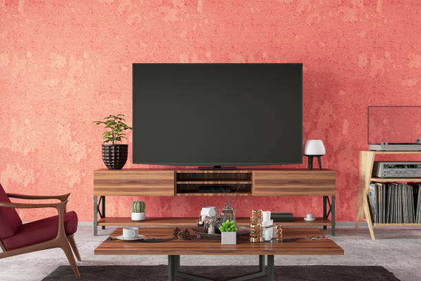 istock Modern Living Room with TV Set 1178573583