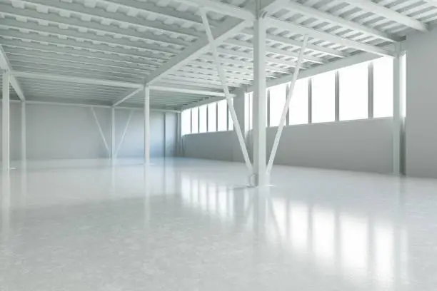 Photo of Empty Large Warehouse