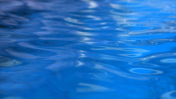 istock Pure blue water in pool with light reflections. 3d illustration 1178576262