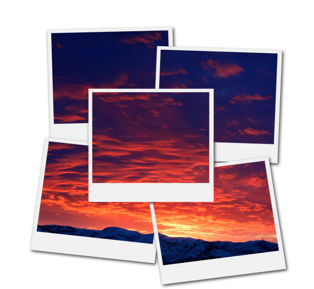 istock Clouds in sky wilderness sunset or sunrise mountains film frames 1178577909