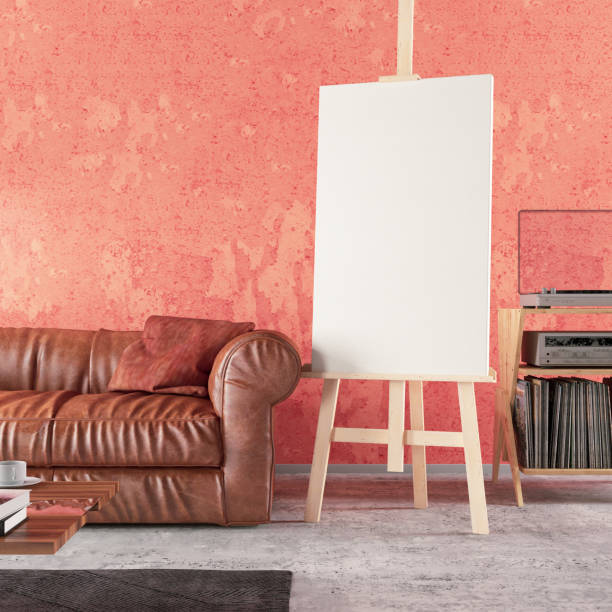 istock Easel and Artist's Canvas in Living Room 1178578936