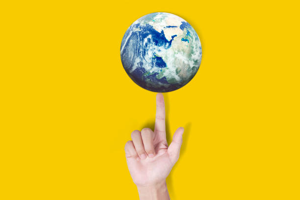 istock Globe ,earth in  hand, holding our planet glowing. Earth image provided by Nasa 1178582008