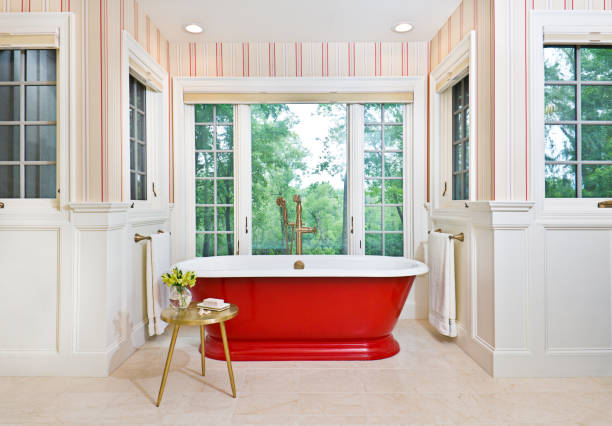 istock Contemporary Bathroom Design with Freestanding Iron Bathtub 1178582040