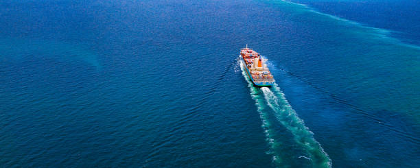 istock Cargo ship or container ship to import and export products worldwide 1178584020