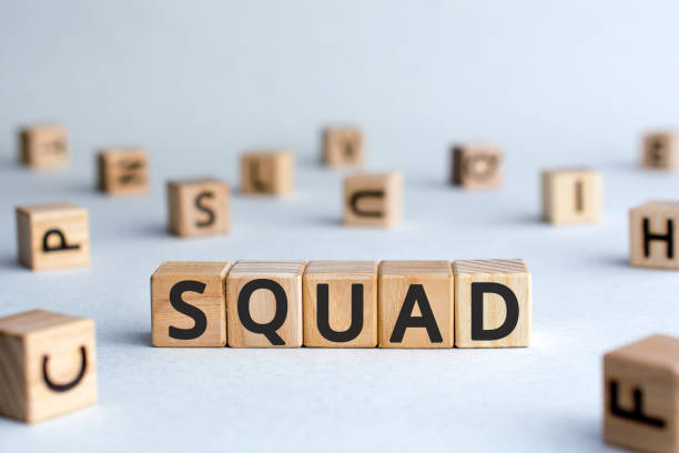istock Squad - word from wooden blocks with letters 1178585347
