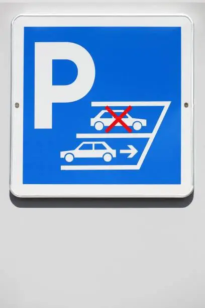 Photo of Reverse parking only sign at work