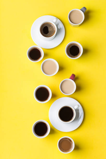istock Creative assortment of cups and mugs with coffee 1178589060