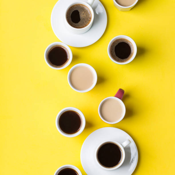 istock Creative assortment of cups and mugs with coffee 1178589066