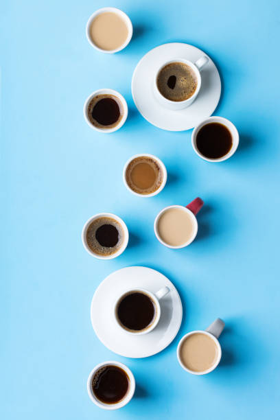 istock Creative assortment of cups and mugs with coffee 1178589096