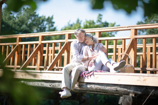 istock Loving husband hugging wife while enjoying day outdoors 1178593048