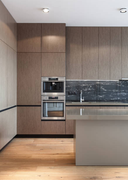istock Modern and new kitchen with built in appliance 1178594254