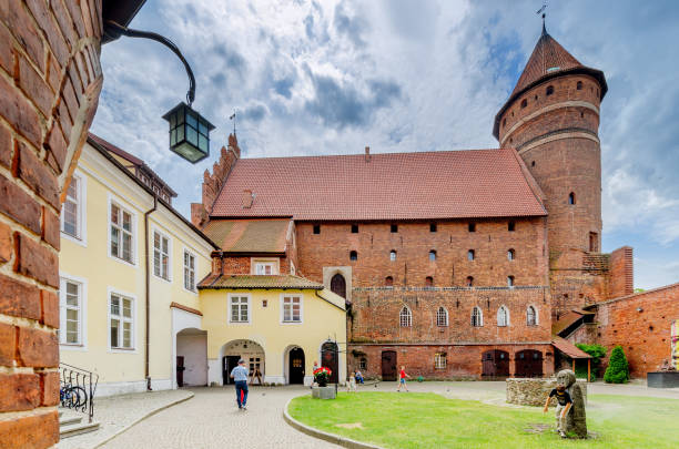 Olsztyn (ger.: Allenstein), courtyard of the 14th cent. gothic castle, former seat of the prince-bishop of Warmia. Warmian-mazurian province, Poland.