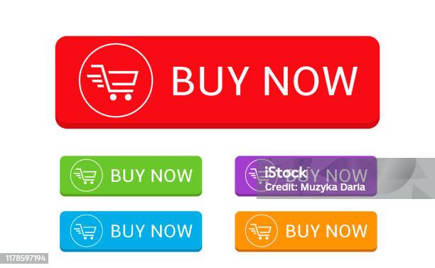 Buynow Slideshow Buy Now Banner Template Set Stock Illustration - Download Image Now ...