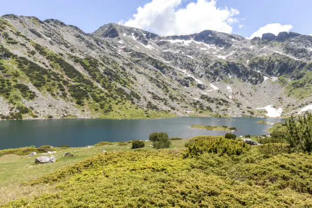 Amazing panorama of The Fish Lakes (Ribni Ezera), Rila mountain, Bulgaria