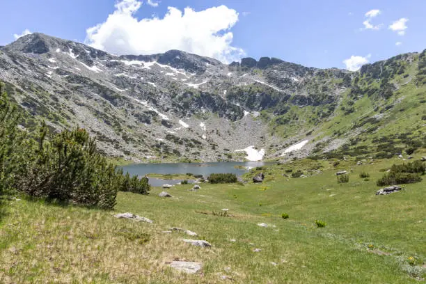 Amazing panorama of The Fish Lakes (Ribni Ezera), Rila mountain, Bulgaria