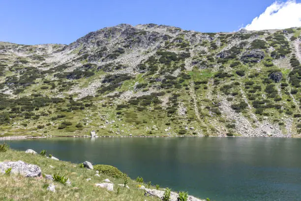 Amazing panorama of The Fish Lakes (Ribni Ezera), Rila mountain, Bulgaria