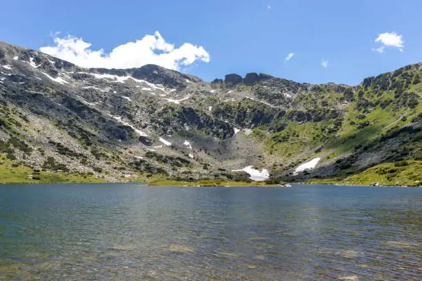 Amazing panorama of The Fish Lakes (Ribni Ezera), Rila mountain, Bulgaria