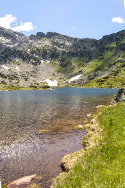 Amazing panorama of The Fish Lakes (Ribni Ezera), Rila mountain, Bulgaria