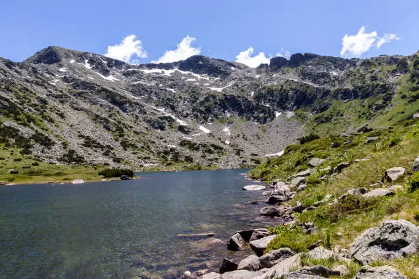 Amazing panorama of The Fish Lakes (Ribni Ezera), Rila mountain, Bulgaria