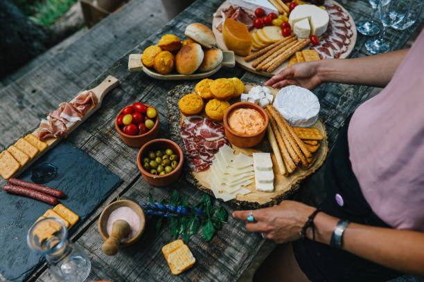 istock Various Mediterranean foods for an outdoors picnic 1178603117