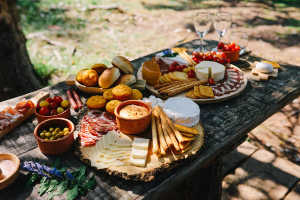 istock Various Mediterranean foods for an outdoors picnic 1178603513