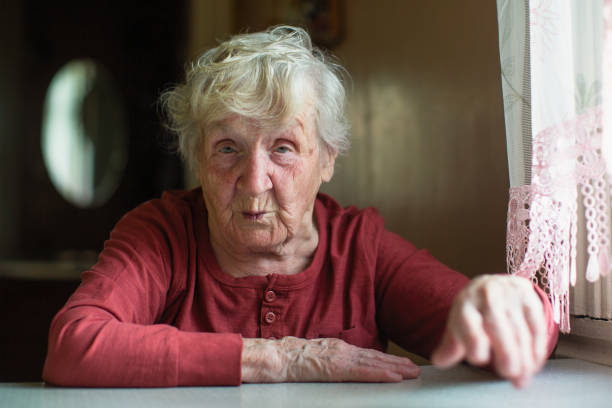 istock Elderly woman emotionally reacts by telling and gesturing. 1178604904