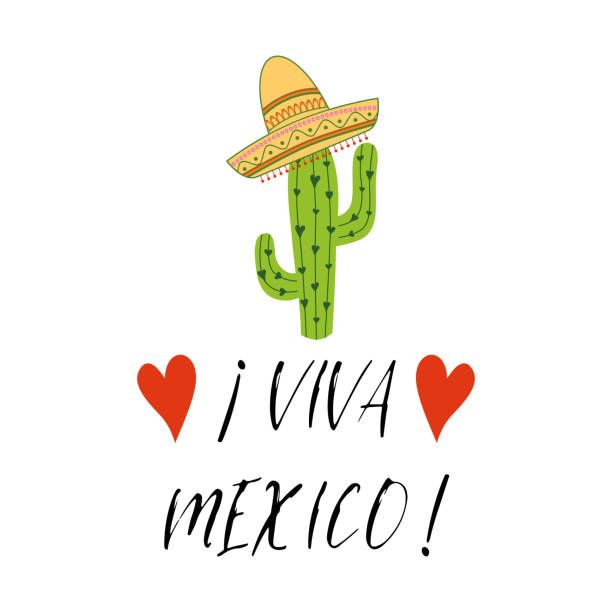 Viva Mexico Biểu Ngữ Lễ Hội Đầy Màu Sắc Với Xương Rồng Sombrero Dấu Vector  Sáng In Logo Nhãn Hình minh họa Sẵn có - Tải xuống Hình ảnh Ngay bây giờ -