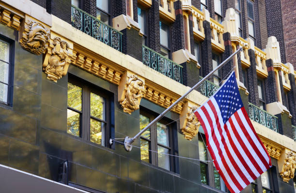 istock American Flag, NYC. 1178617634