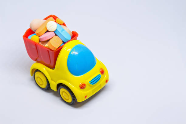istock toy truck loaded with medication 1178617903