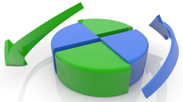 istock Business chart, Diagram concept with two arrows 1178617924