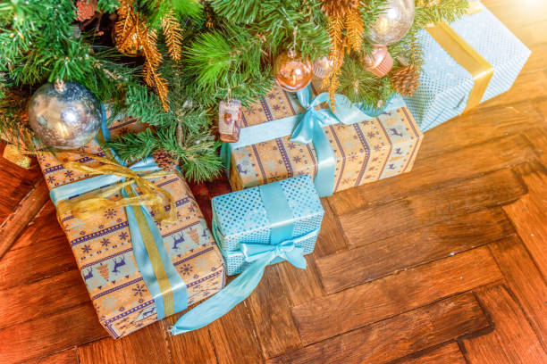 istock Classic New Year decorated Christmas tree 1178620861