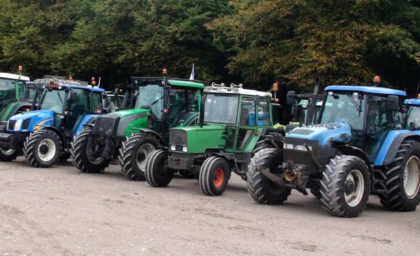 istock Tractor Agricultural Machinery Including Tree Scene 1178622488