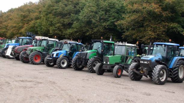 istock Tractor Agricultural Machinery And Tree Scene 1178622541