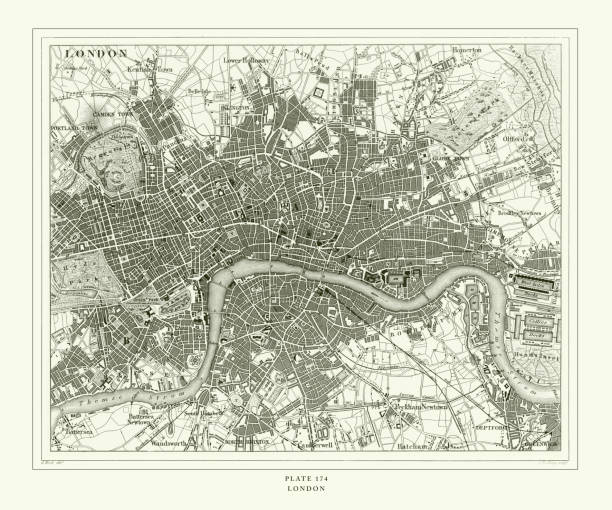 istock Engraved Antique, London Engraving Antique Illustration, Published 1851 1178624968