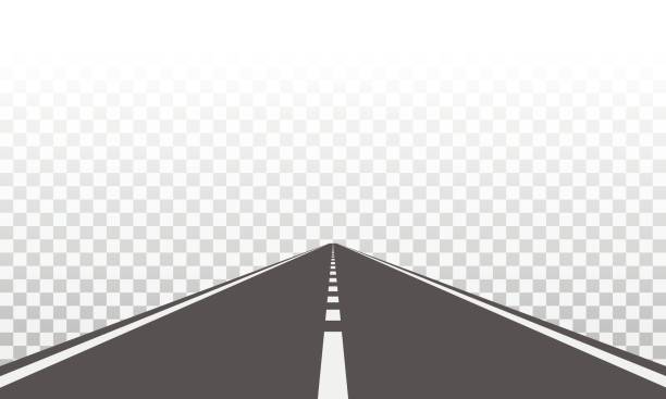 silnice - komunikace veřejný prostor stock ilustrace
