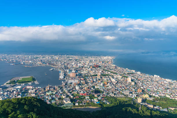 istock View from Mt. Hakodate observation deck in sunny day 1178666644
