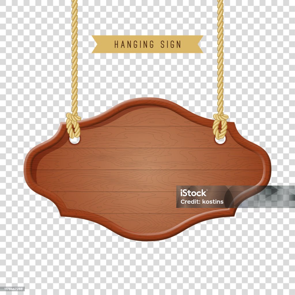 Hanging Object. Sign Vector Hanging Sign Stock Illustration - Download Image Now - Advice ...