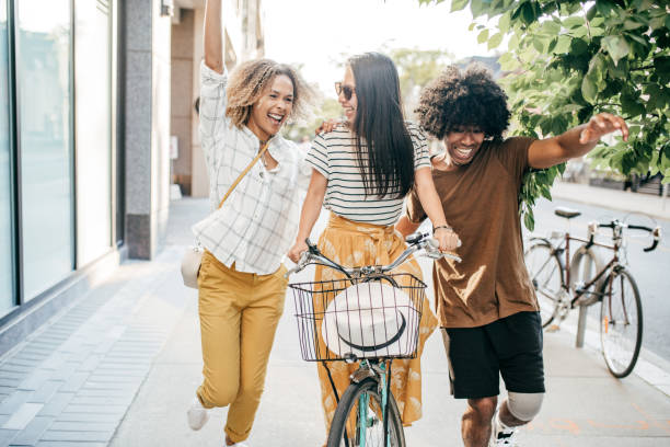 istock Bike and friends 1178673483