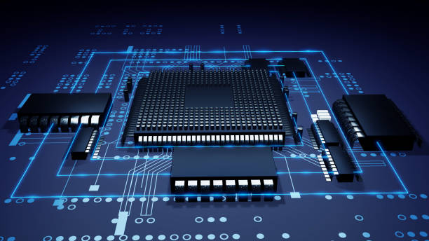 istock 3d rendering  of futuristic blue circuit board and cpu 1178683468