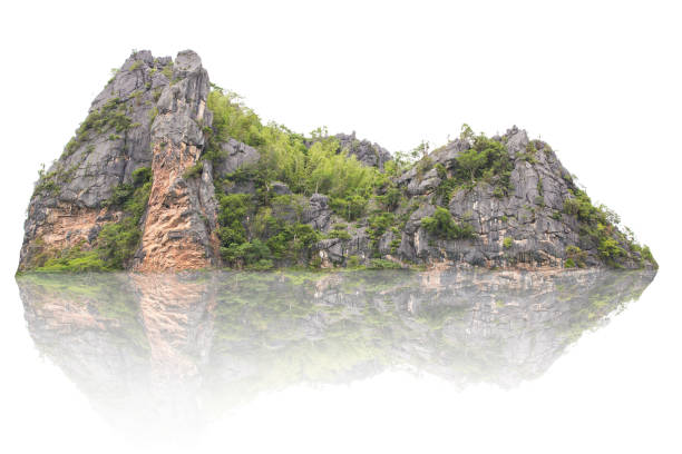 istock Panorama island, hill, mountain isolated on a white background. Used for graphics 1178688043