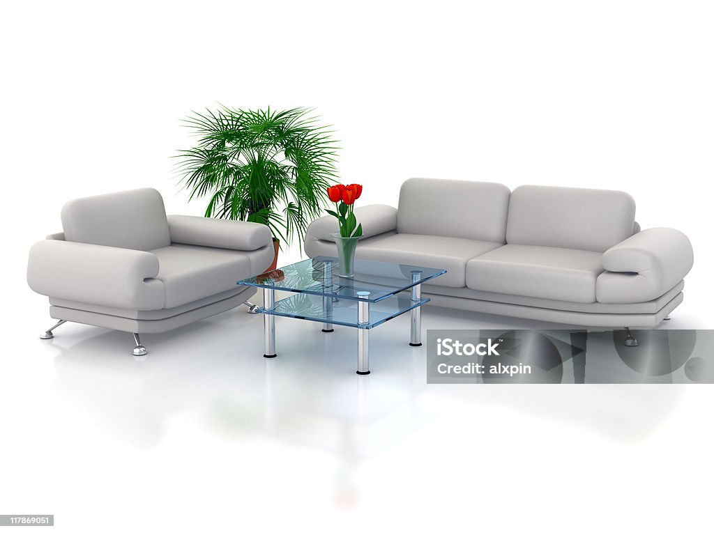 Sofá y silla - Foto de stock de Recortable libre de derechos