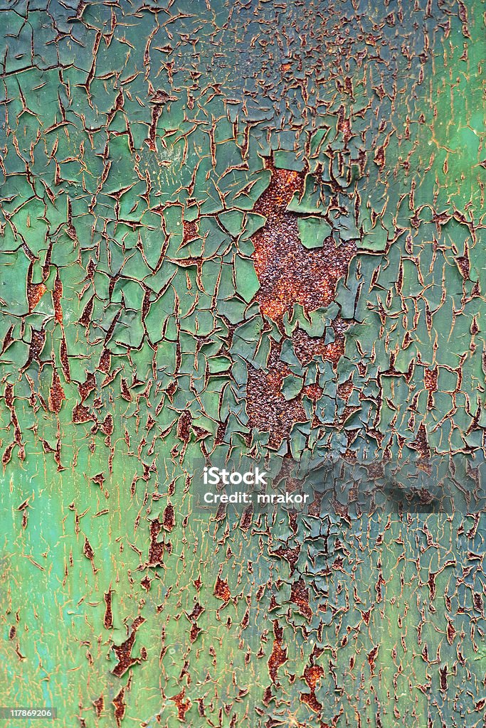Old decayed peinture sur rouille en métal - Photo de Abstrait libre de droits