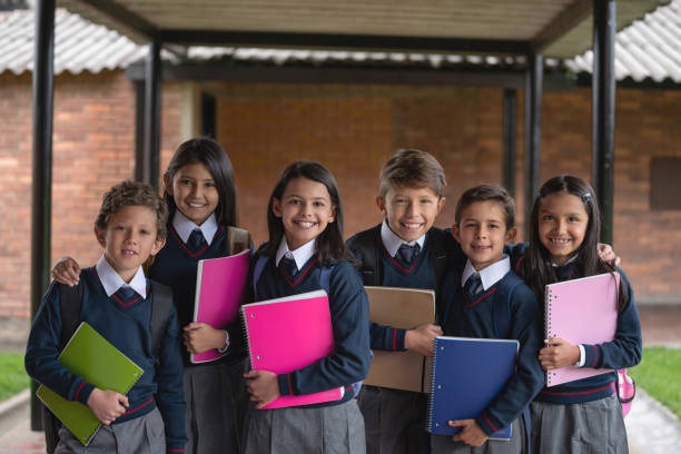 istock Students looking very happy to be back to school 1178693953