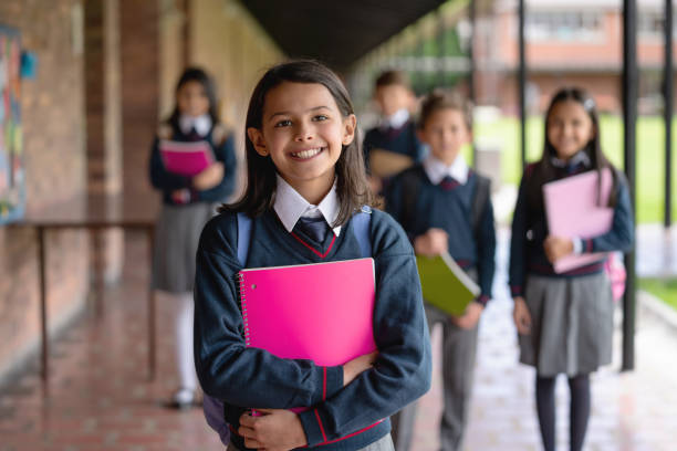 istock Happy student smiling at the school 1178693990