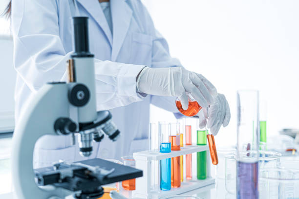 istock Medical or scientific laboratory researcher performs tests 1178697040