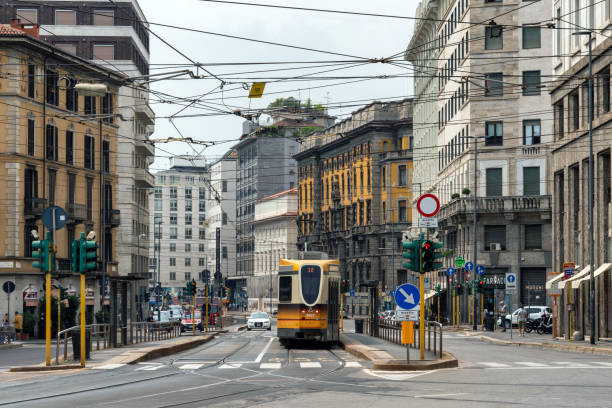 istock Street in Milan, Italy 1178697146