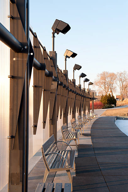 Outdoor Ice rink benches